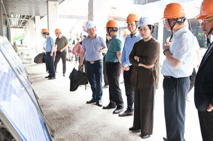 區(qū)政協(xié)領(lǐng)導(dǎo)視察奉發(fā)古華庭項(xiàng)目